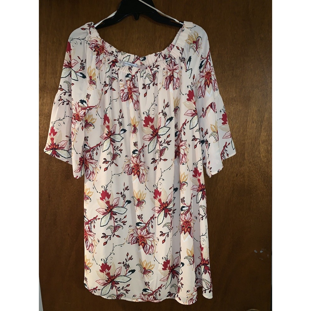 Carolina Belle Montreal Bell Sleeve Off The Shoulder Floral Dress Size US 2 NWT